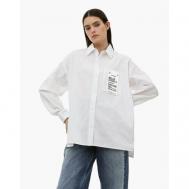 Блуза  , оверсайз, размер L/XL, белый GLORIA JEANS