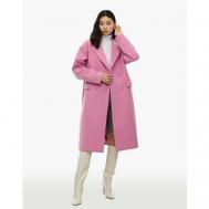 Пальто   зимнее, силуэт свободный, средней длины, размер S (40-42), розовый GLORIA JEANS