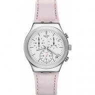 Наручные часы  Часы  YCS599, серебряный, розовый Swatch