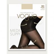 Колготки   Support, 20 den, размер 4, черный, бежевый Vogue