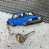 Брелок  для ключей, LADA, BMW, HONDA, TOYOTA / , гладкая фактура, LADA (ВАЗ), синий Resource Stickers