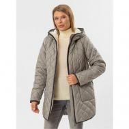 куртка   зимняя, силуэт прямой, ветрозащитная, ультралегкая, быстросохнущая, размер 66, серый NortFolk
