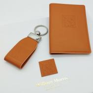 Документница , натуральная кожа, оранжевый William Morris