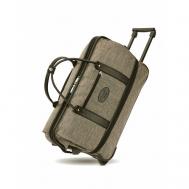 Сумка дорожная тележка для багажа  sh/054кап, 50 л, 27х37х51 см, опорные ножки, выдвижная ручка, с увеличением объема, бежевый SHANT MOSCOW
