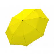Зонт , автомат, 3 сложения, купол 97 см., 8 спиц, система «антиветер», для женщин, желтый Doppler