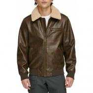 куртка  демисезонная, силуэт прямой, размер S, коричневый Levi's