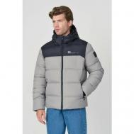 куртка , демисезон/зима, силуэт прямой, капюшон, карманы, манжеты, внутренний карман, размер 56, белый Baon