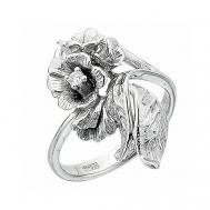 Перстень  Горная лаванда К-15027н серебро, 925 проба, родирование, фианит, размер 16, серебряный Альдзена