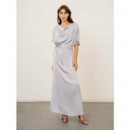 Платье , размер S, серый, серебряный Модный дом Виктории Тишиной