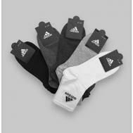 Носки  унисекс , 10 пар, размер KXS INT, черный, белый Adidas