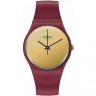 Наручные часы  Часы  SO28R102, золотой, красный Swatch