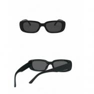 Солнцезащитные очки , оправа: пластик, с защитой от УФ, черный Соня