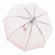 Зонт-трость , механика, купол 83 см., для женщин, бесцветный Doppler