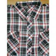 Рубашка , размер XL-48красный, черный МИЛЕНА
