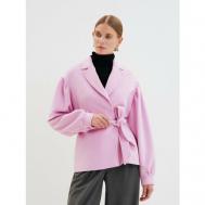 Пальто   демисезонное, размер XS, розовый, пыльная роза Anna Pekun