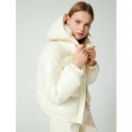 Куртка , размер 40, белый, коричневый Koton