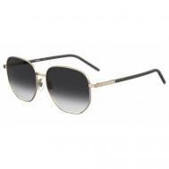 Солнцезащитные очки , квадратные, оправа: металл, с защитой от УФ, градиентные, для женщин, золотой Moschino