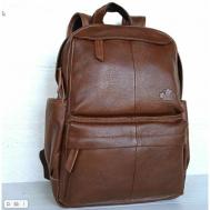 Рюкзак , фактура зернистая, гладкая, перфорированная, коричневый ZZNICK