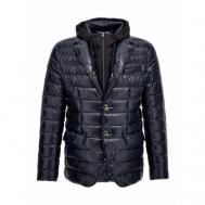 куртка , демисезон/зима, размер 52, синий HERNO