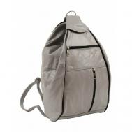 Рюкзак , натуральная кожа, вмещает А4, внутренний карман, серый Unvers leather Istanbul