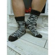 Носки , 1 пара, 5 уп., классические, размер 41;42;43;44, серый, коричневый Рассказовские носки