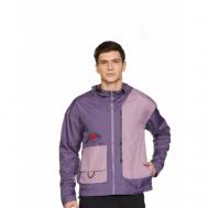 ветровка  демисезонная, капюшон, карманы, размер L, фиолетовый Nike