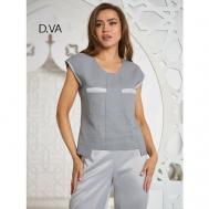 Блуза  , размер 46, серый D.VA