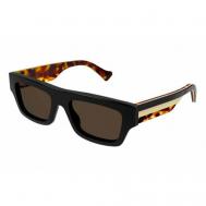 Солнцезащитные очки , черный, коричневый Gucci