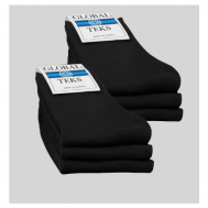 Мужские носки , 6 пар, 3 уп., размер 41-47, черный GLOBALTEKS