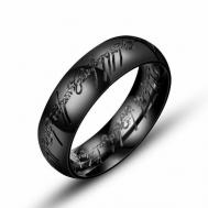 Кольцо обручальное  Кольцо всевластия, размер 21.5, черный Everiot