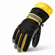 Перчатки , размер M, желтый, черный Lambushka