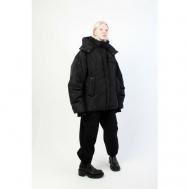 куртка , демисезон/зима, размер 88/170, черный RIONA KIDS