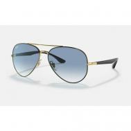 Солнцезащитные очки , авиаторы, оправа: металл, складные, с защитой от УФ, градиентные, голубой Ray-Ban