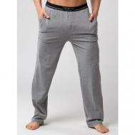 Брюки  Брюки мужские штаны домашние серые спортивные летние, размер M, серый Opium