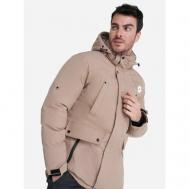 Куртка  MEN'S PADDED JACKET, размер 52-54, коричневый LOTTO