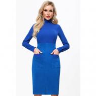 Платье , размер 52, синий DSTrend