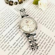 Наручные часы  Часы наручные женские серебристые, кварцевые классические водонепроницаемые в подарочной упаковке  NPW221, серебряный NOPRINTS