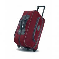 Сумка дорожная тележка для багажа  sh/051бор, 49 л, 26х37х51 см, плечевой ремень, с увеличением объема, бордовый SHANT MOSCOW