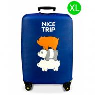 Чехол для чемодана , полиэстер, размер XL, синий Ledcube
