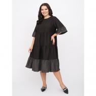 Платье , размер 60-62, черный ZORY