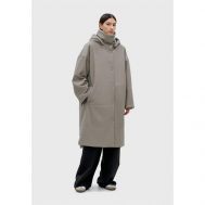 Пальто  , демисезон/зима, силуэт прямой, средней длины, размер S, серый Studio 29