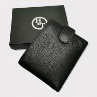 Бумажник  208-3204/black, фактура зернистая, черный PouchMan