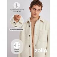 куртка-рубашка  демисезонная, размер S, белый ZOLLA