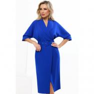 Платье , повседневное, полуприлегающее, размер 46, синий DSTrend