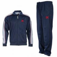 Костюм , олимпийка и брюки, силуэт прямой, карманы, размер 60, синий Montanasport