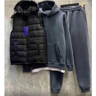 Костюм , капюшон, утепленный, манжеты, карманы, размер 46, синий Marat Collection