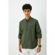 Рубашка , размер 54, хаки, зеленый CLEO