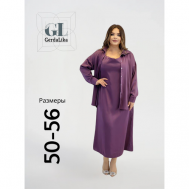 Платье размер 56, фиолетовый Без бренда