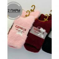Женские носки  средние, размер 37/41, красный, розовый GDMGS