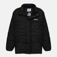 куртка  grid puffer зимняя, силуэт прямой, подкладка, размер s, черный BUTTER GOODS